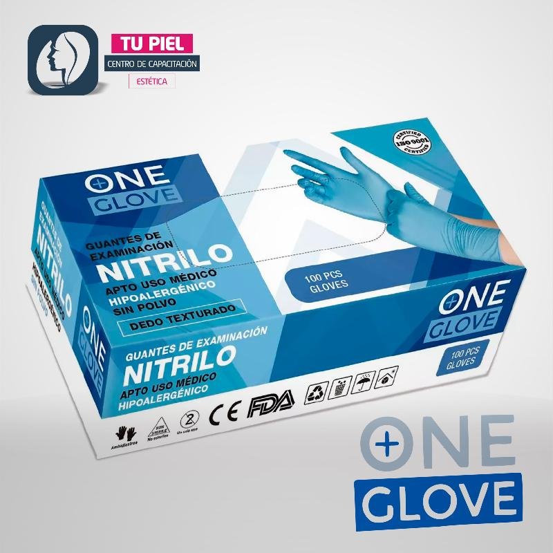 GUANTES TALLE S DE NITRILO AZUL - Imagen 2